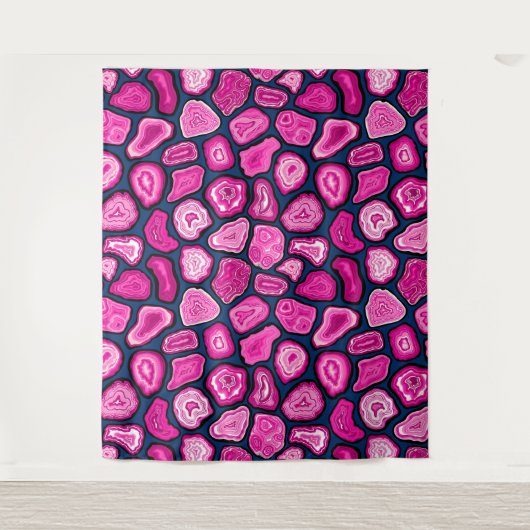 Roze plakjes wandkleed (Voorkant)