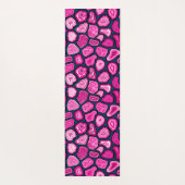 Roze plakjes yogamat (Achterkant)