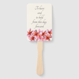 Roze plakkers om hand te houden handwaaier