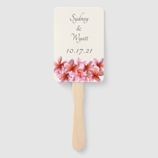 Roze plakkers om hand te houden handwaaier (Achterkant)