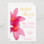 Roze plakkers, tropisch, Floral, bridal in Kaart (Voorkant / Achterkant)