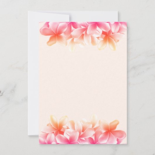 Roze plakkietbloemen Blanco notitiepapier Kaart (Voorkant)