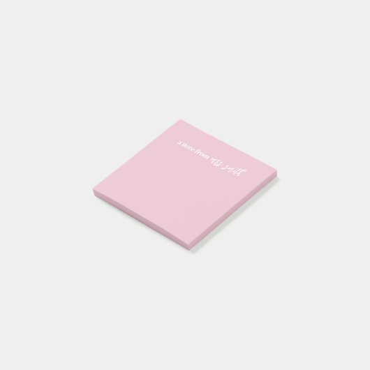  roze plaknotitie post-it® notes (Schuin)