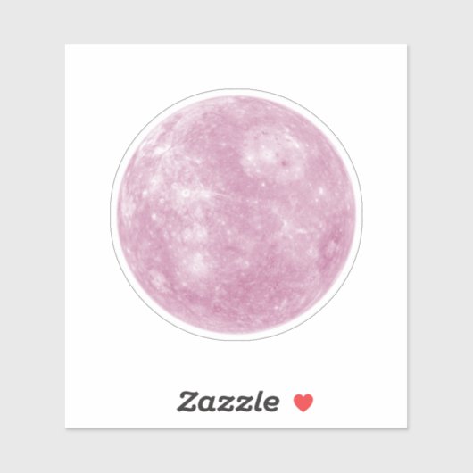 Roze planet sticker (Vel)