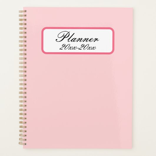 Roze Planner (Voorkant)