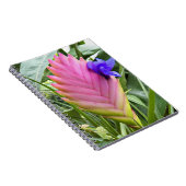 Roze Plant van tropische kieuwen Notitieboek (Rechterzijde)