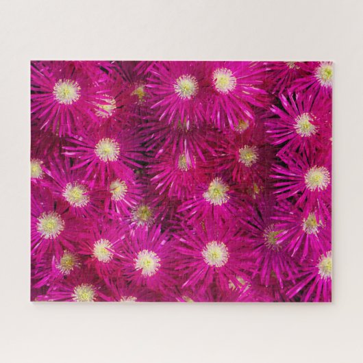 Roze planten bloemen legpuzzel (Horizontaal)