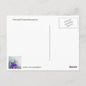 Roze Planten Briefkaart (Achterkant)