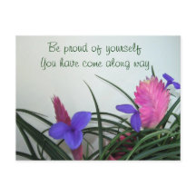 Roze Planten Briefkaart