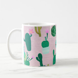 Roze Planten van de Zuidwestelijke Cacti Cactus Koffiemok