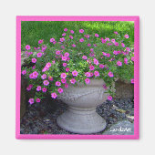 Roze Planter Magneet (Voorkant)