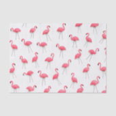 Roze plastic flamingo's voor op het gazon tissuepapier (Voorkant)
