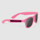 Roze plastic zonnebril (Rechts)