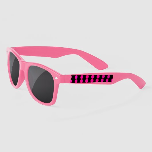 Roze plastic zonnebril (Links)