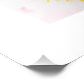 Roze plat boeket foto afdruk (Hoek)