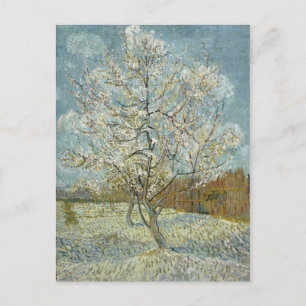 Roze platte boom van Vincent Van Gogh Briefkaart