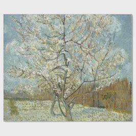 Roze platte boom van Vincent Van Gogh Cadeaupapier