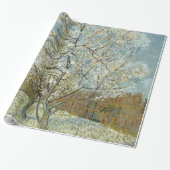 Roze platte boom van Vincent Van Gogh Cadeaupapier (Uitgerold)