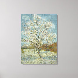 Roze platte boom van Vincent Van Gogh Canvas Afdruk