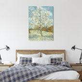 Roze platte boom van Vincent Van Gogh Canvas Afdruk (Insitu (Slaapkamer))