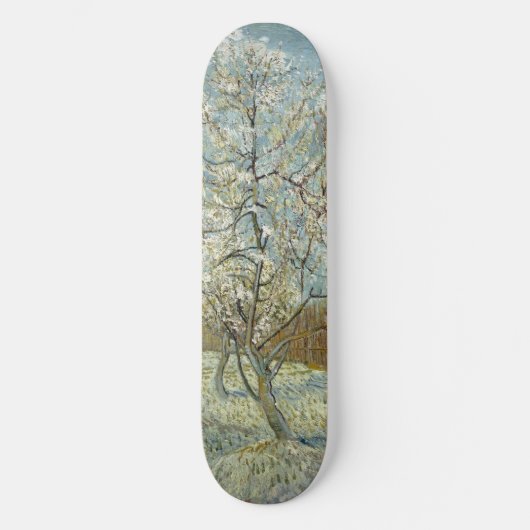 Roze platte boom van Vincent Van Gogh Persoonlijk Skateboard (Voorkant)