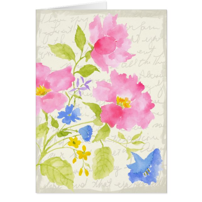 Roze platte kaart (Voorkant)