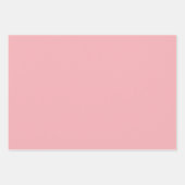 Roze platte pauwoog inpakpapier vel (Voorkant 2)