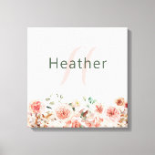 Roze platte schilderdrager canvas afdruk (Voorkant)