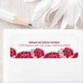Roze plattegrond Decadence Return Address Labels (Insitu)