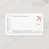 Roze plattegrond instapkaart Kaart escorte Plaatskaartje (Voorkant)