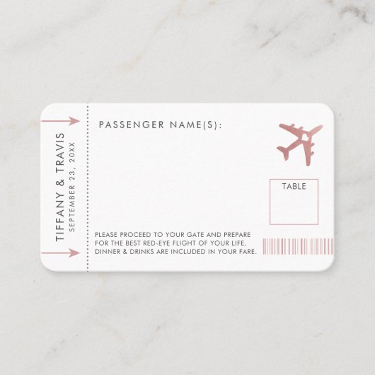 Roze plattegrond instapkaart Kaart escorte Plaatskaartje (Voorkant)