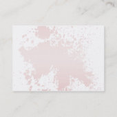 Roze platter - Chubby Visitekaartje (Achterkant)