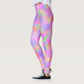Roze platter Paint Artist Kijk kleurig pasta Leggings (Links)