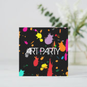 Roze platter-uitnodiging kaart (Staand voorkant)