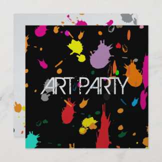 Roze platter-uitnodiging kaart