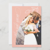 Roze pleister botanisch lef huwelijk Hartelijk dan Bedankkaart (Voorkant)