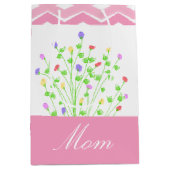 Roze pleistertas voor cadeautjes voor moeders medium cadeauzakje (Voorkant)