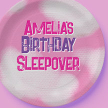 Roze pluizige wolken Gepersonaliseerde Verjaardag