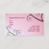  roze & plum Business & Appointkaart Afsprakenkaartje (Achterkant)