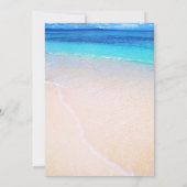 Roze Plumeria Beach Bestemming Vrijgezellenfeest © Kaart (Achterkant)