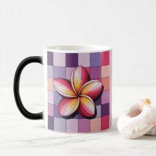Roze Plumeria Bloem Morphing Mok