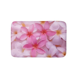 Roze Plumeria Bloem Patroon Badmat