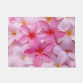 Roze Plumeria Bloem Patroon Deurmat (Voorkant)