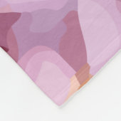 Roze Plumeria Bloem Patroon Fleece Deken (Hoek)