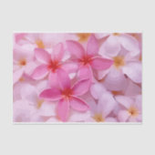 Roze Plumeria Bloem Patroon Tissuepapier (Voorkant)