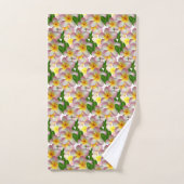 Roze Plumeria Bloemen Badhanddoek Set Bad Handdoek (Handdoek)