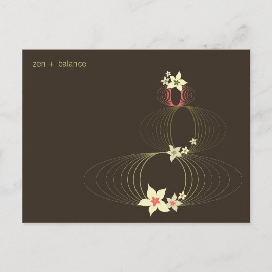Roze Plumeria Frangipani Flowers Chic Ikebana Zen Briefkaart (Voorkant)
