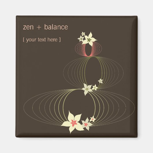 Roze Plumeria Frangipani Flowers Chic Ikebana Zen Magneet (Voorkant)