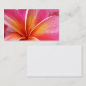 Roze Plumeria Frangipani Hawaii Flower Hawaiian Visitekaartje (Voorkant / Achterkant)