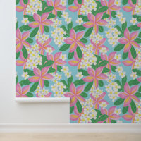 Roze plumeria patroon